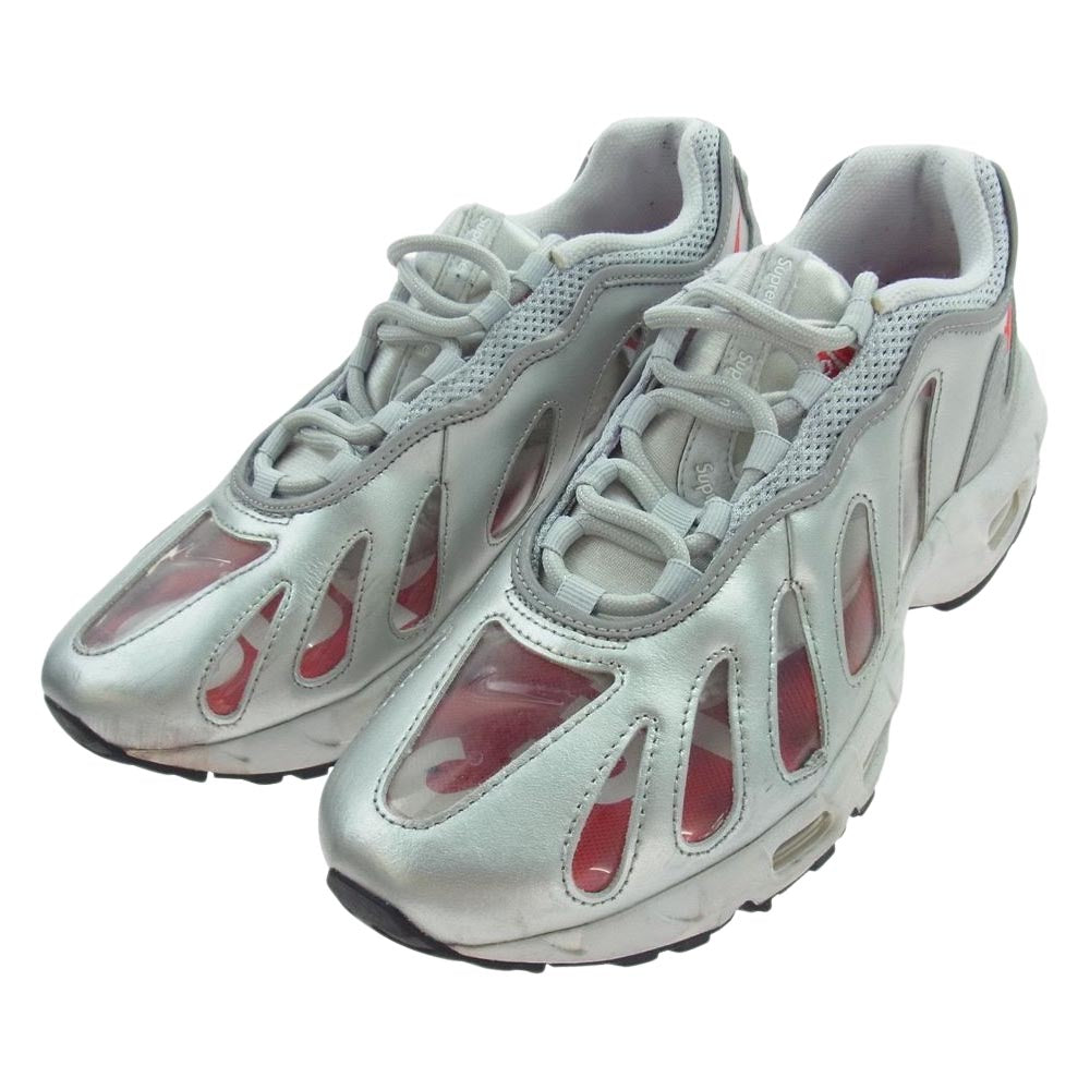 Supreme シュプリーム 21SS CV7652-001 × NIKE ナイキ Air Max 96 エアマックス シルバー ローカット スニーカー シルバー系 27cm【中古】