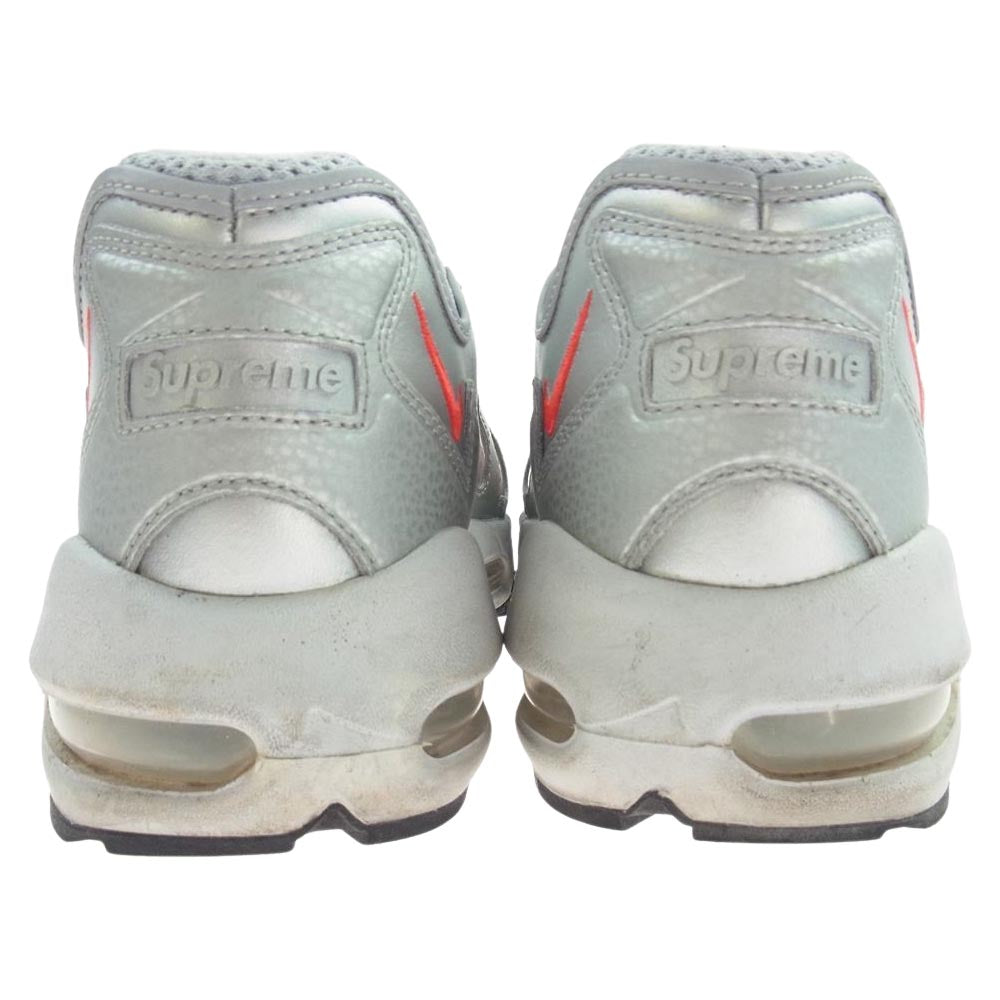 Supreme シュプリーム 21SS CV7652-001 × NIKE ナイキ Air Max 96 エアマックス シルバー ローカット スニーカー シルバー系 27cm【中古】