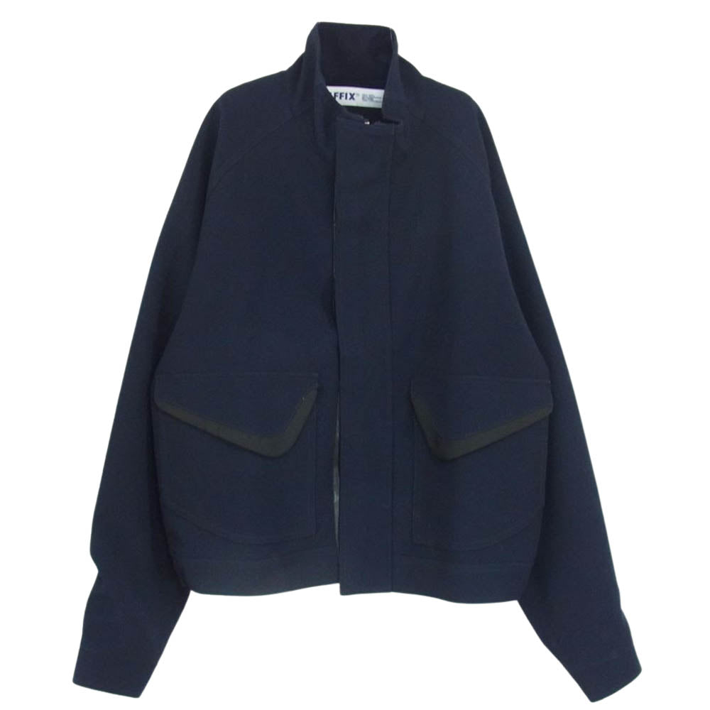 アフィックス 20AW MOBILISATION JACKET フルジップ スタンドカラー トラックジャケット ブルゾン ネイビー系 サイズ表記無【中古】