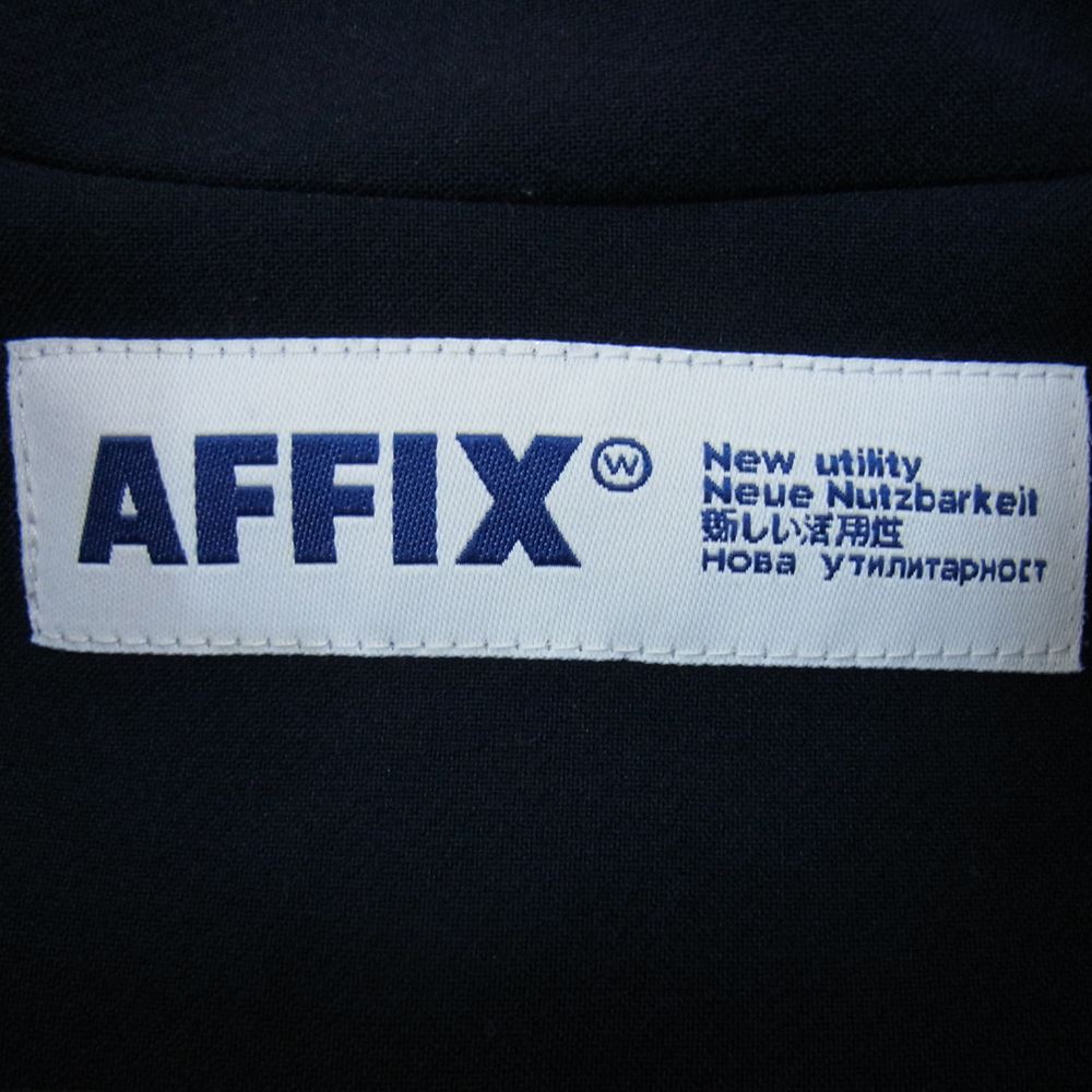 アフィックス 20AW MOBILISATION JACKET フルジップ スタンドカラー トラックジャケット ブルゾン ネイビー系 サイズ表記無【中古】