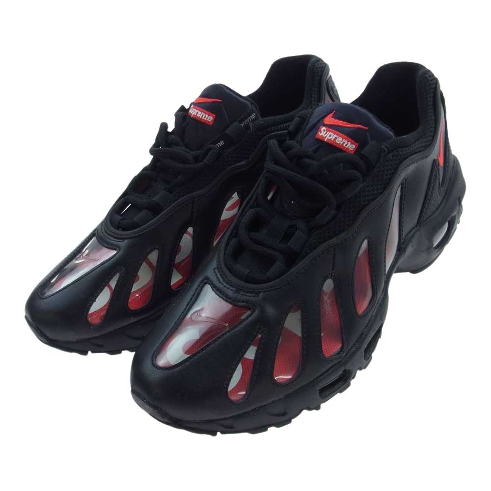 Supreme シュプリーム 21SS CV7652-002 × NIKE ナイキ Air Max 96 エアマックス シルバー ローカット スニーカー ブラック系 27.5cm【中古】