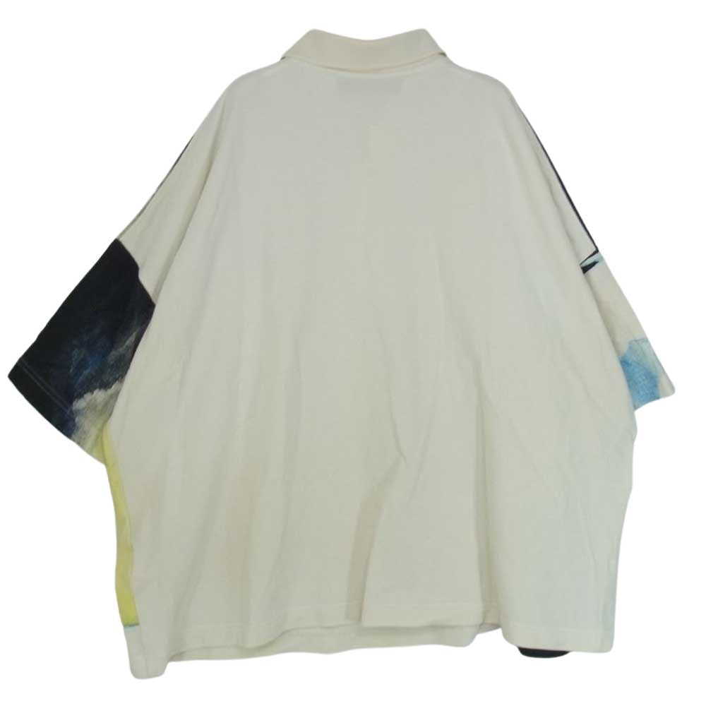 ジェイダブリュー・アンダーソン 21SS JO001PG0476800 OVERSIZED POLO SHIRT オーバーサイズ ポロシャツ スケッチコットン 半袖  マルチカラー系 L【中古】