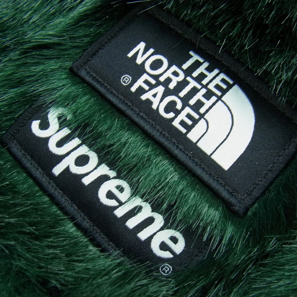 Supreme シュプリーム 20AW × THE NORTH FACE ノースフェイス faux fur waist bag ファー ウェスト ショルダー バッグ グリーン系【中古】
