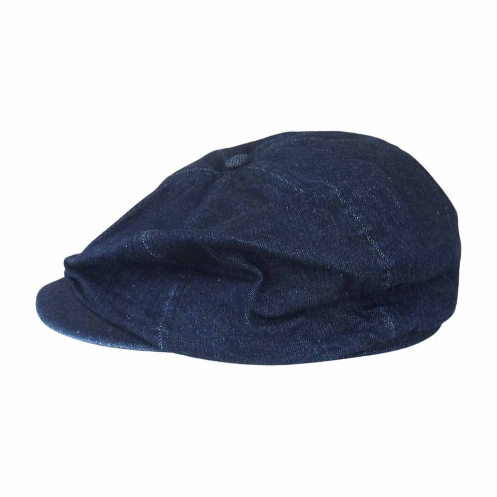 SUGAR CANE シュガーケーン インディゴ デニム ハンチング キャップ 帽子 インディゴブルー系 7 1/2【中古】
