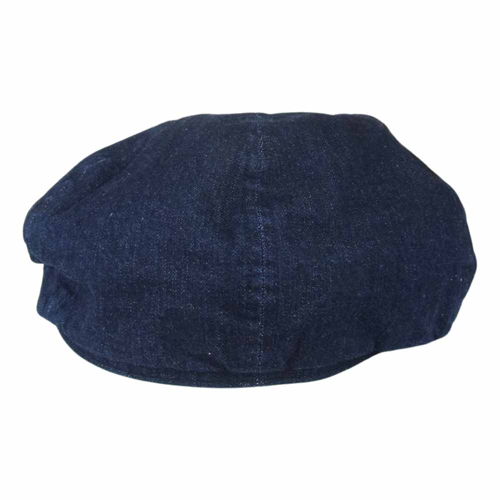 SUGAR CANE シュガーケーン インディゴ デニム ハンチング キャップ 帽子 インディゴブルー系 7 1/2【中古】