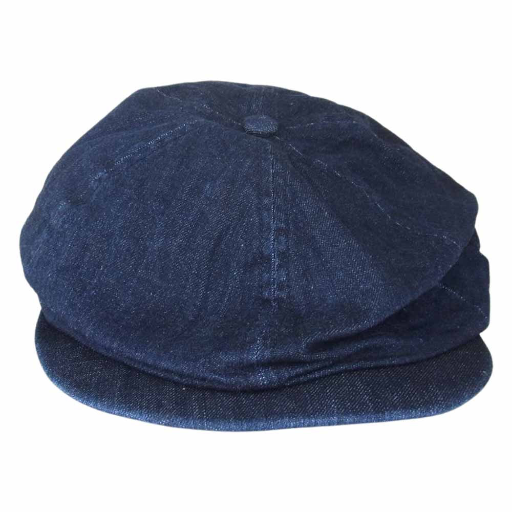 SUGAR CANE シュガーケーン インディゴ デニム ハンチング キャップ 帽子 インディゴブルー系 7 1/2【中古】