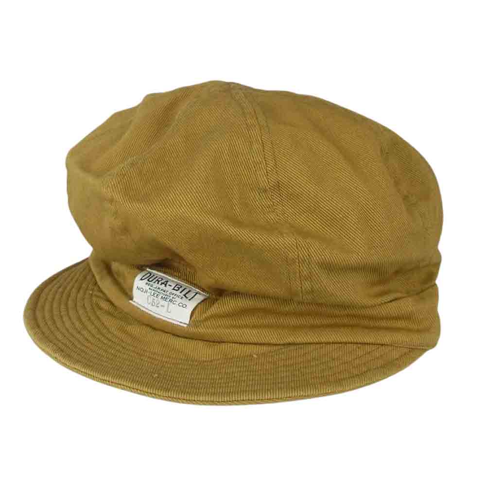 ダッパーズ DURA-BILT デュラ ビルト WORK CASQUETTE ワーク キャスケット キャップ 帽子 BEIGE TWILL ライトブラウン系【中古】