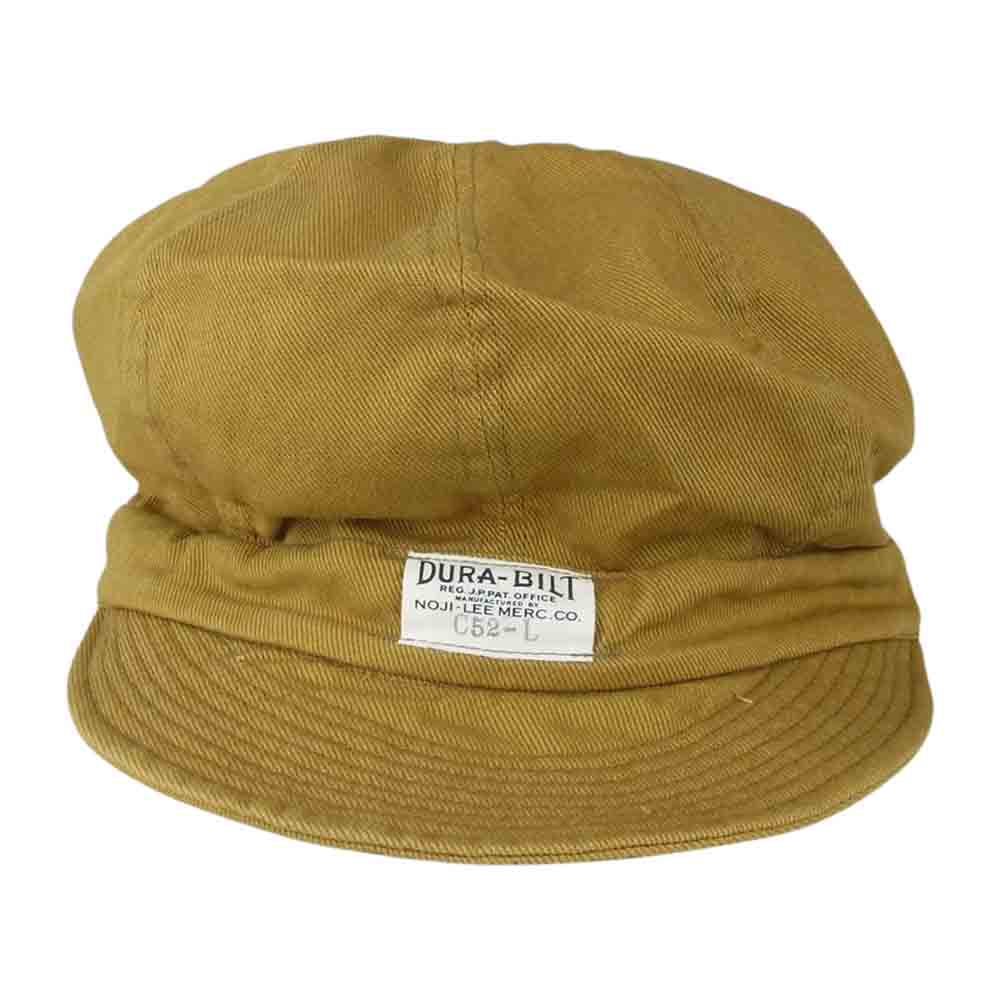 ダッパーズ DURA-BILT デュラ ビルト WORK CASQUETTE ワーク キャスケット キャップ 帽子 BEIGE TWILL ライトブラウン系【中古】