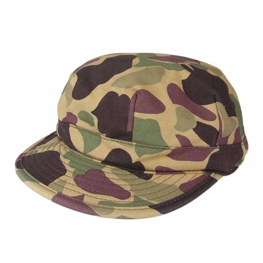 The REAL McCOY'S ザリアルマッコイズ カモ ミリタリー キャップ 帽子 ベージュ系 7 3/4【中古】