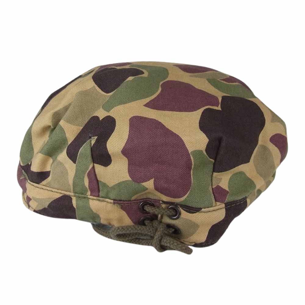 The REAL McCOY'S ザリアルマッコイズ カモ ミリタリー キャップ 帽子 ベージュ系 7 3/4【中古】