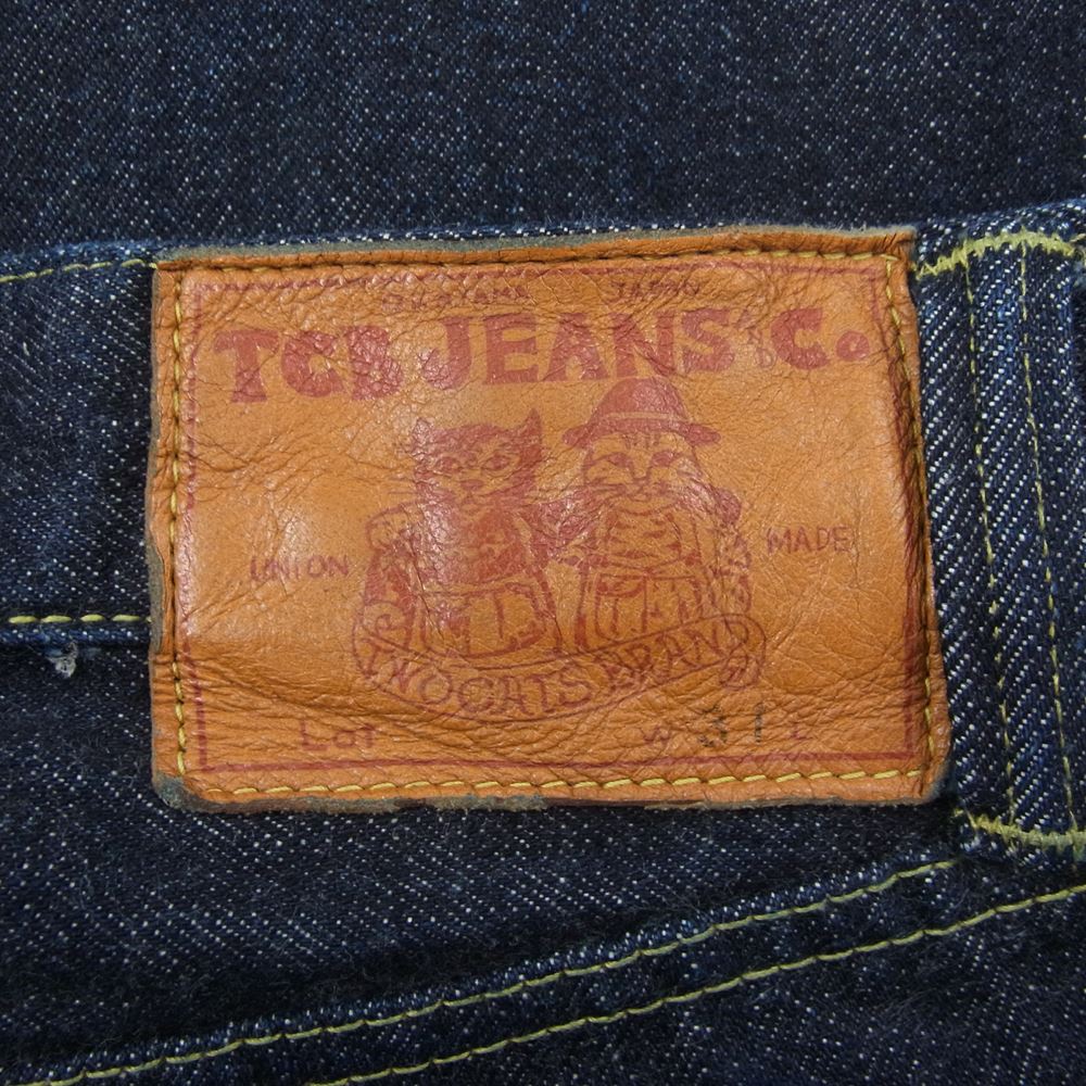 ティーシービー ジーンズ ボタンフライ デニム パンツ インディゴブルー系 W31【中古】