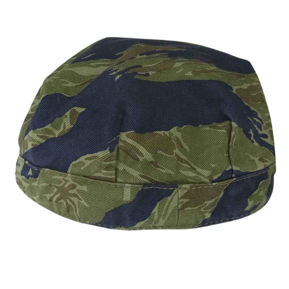 The REAL McCOY'S ザリアルマッコイズ LOCAL MADE TIGER CAP タイガーカモ ミリタリー キャップ 帽子 カーキ系 7 3/4【中古】