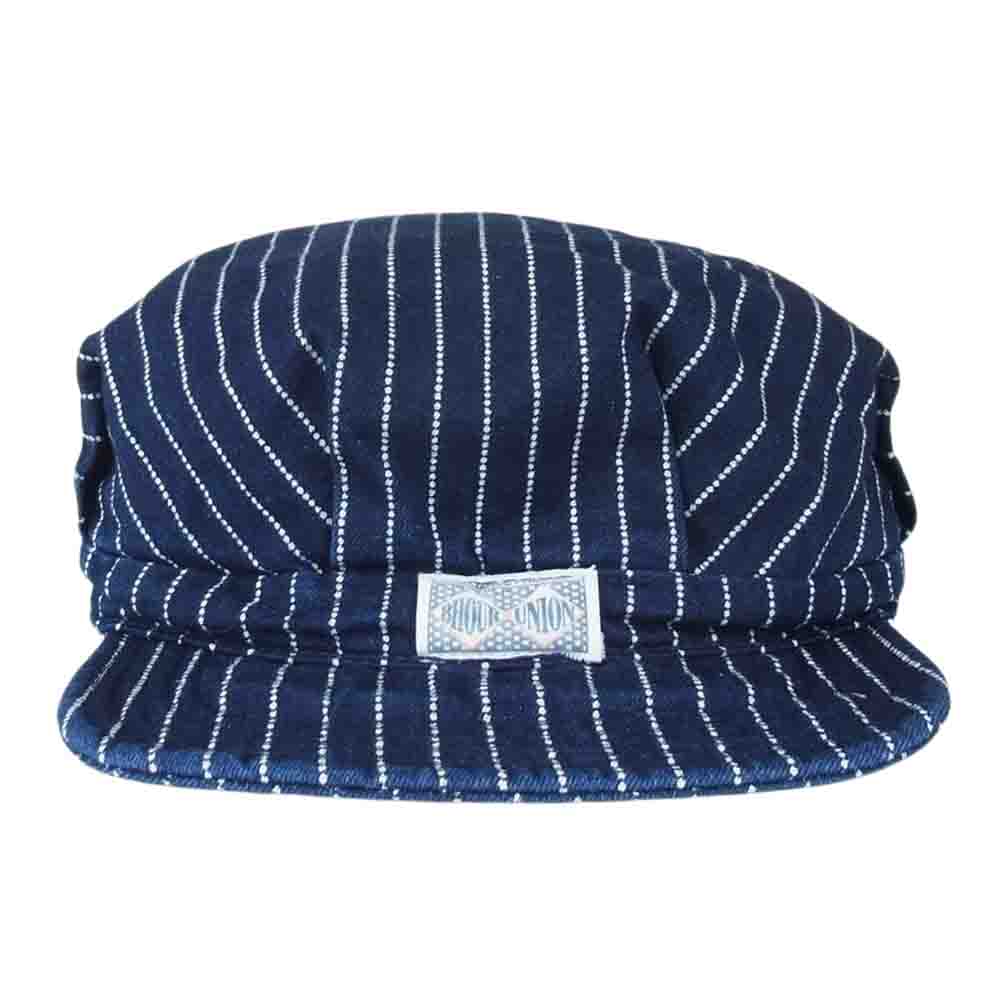 The REAL McCOY'S ザリアルマッコイズ 8HU INDIGO WABASH STRIPE WORK CAP ウォバッシュ ストライプ ワーク キャップ  インディゴブルー系 7 3/4【中古】