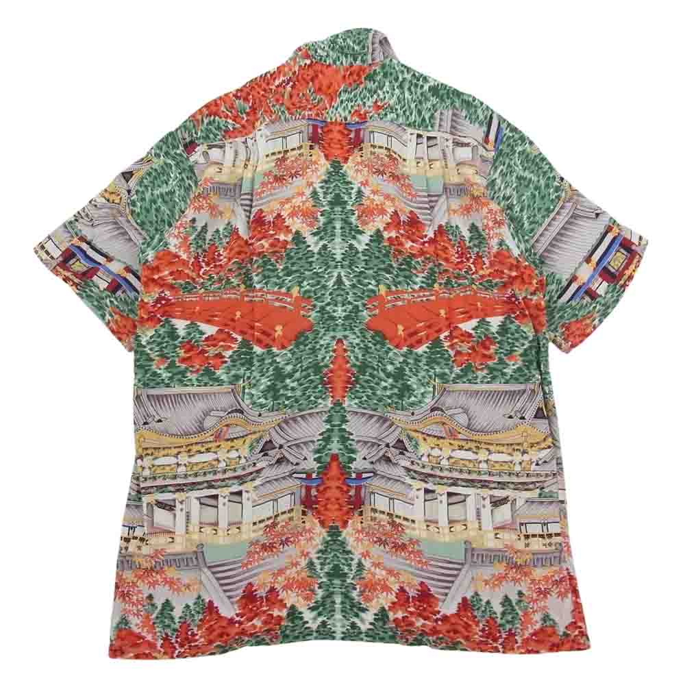 SUN SURF サンサーフ SS34178 SPECIAL EDITION MUSA-SHIYA SHOTEN THE BEST OF NIKKO スペシャル 日光 東照宮 陽明門 和柄 アロハ ハワイアン シャツ M【中古】