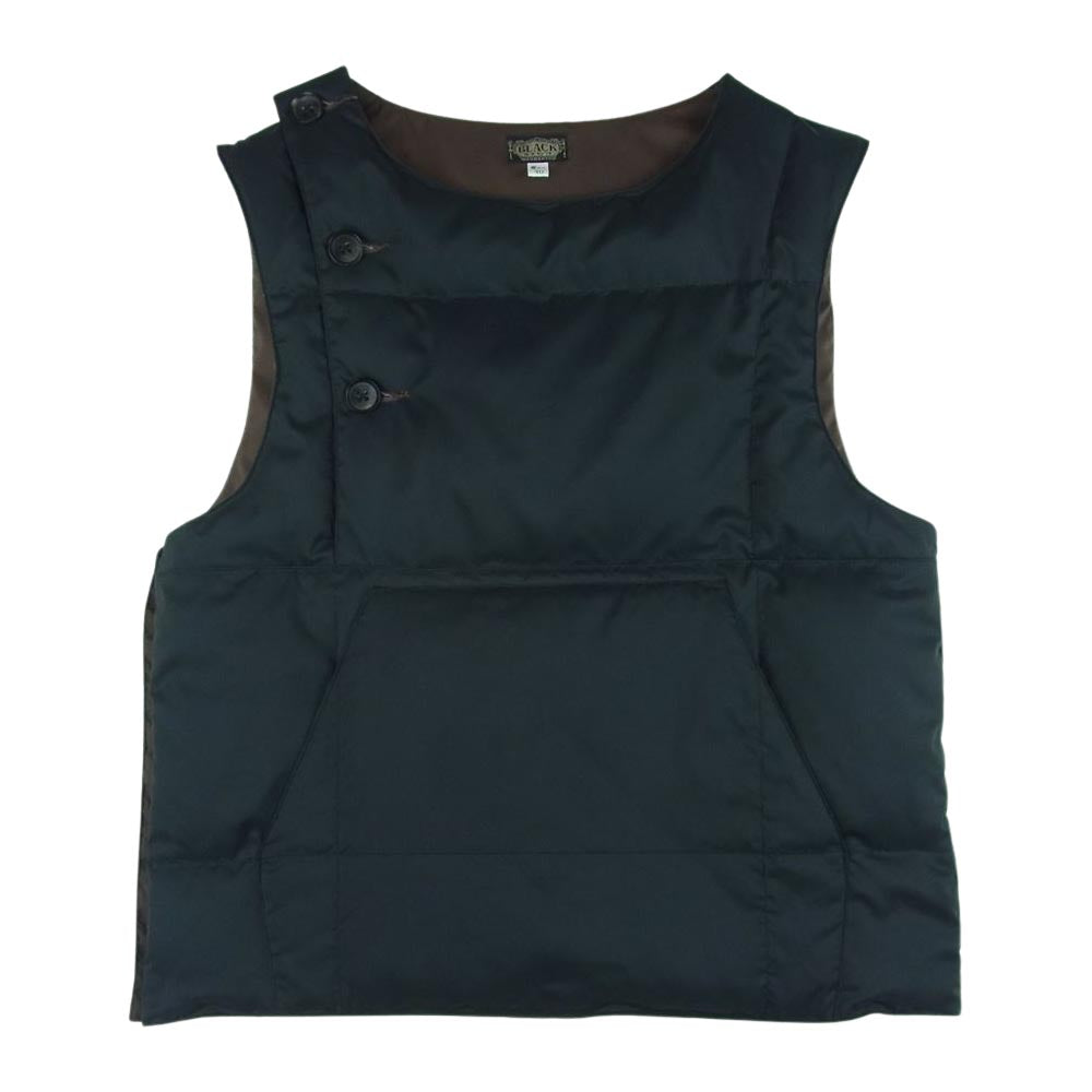 BLACK SIGN ブラックサイン Swindler Warm Vest  スウィンドラーベスト ダウン ベスト 日本製 ブラック系 40【中古】