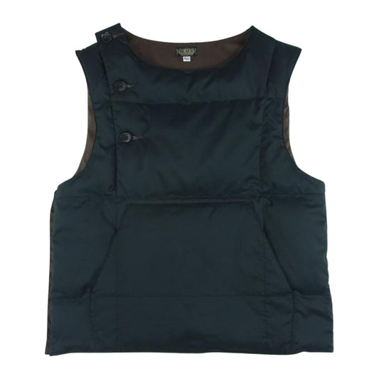 BLACK SIGN ブラックサイン Swindler Warm Vest  スウィンドラーベスト ダウン ベスト 日本製 ブラック系 40【中古】
