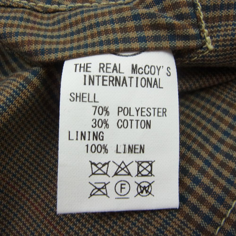 The REAL McCOY'S ザリアルマッコイズ JOE McCOY ジョーマッコイ スウィングトップ ジャケット ブラウン系 L【中古】
