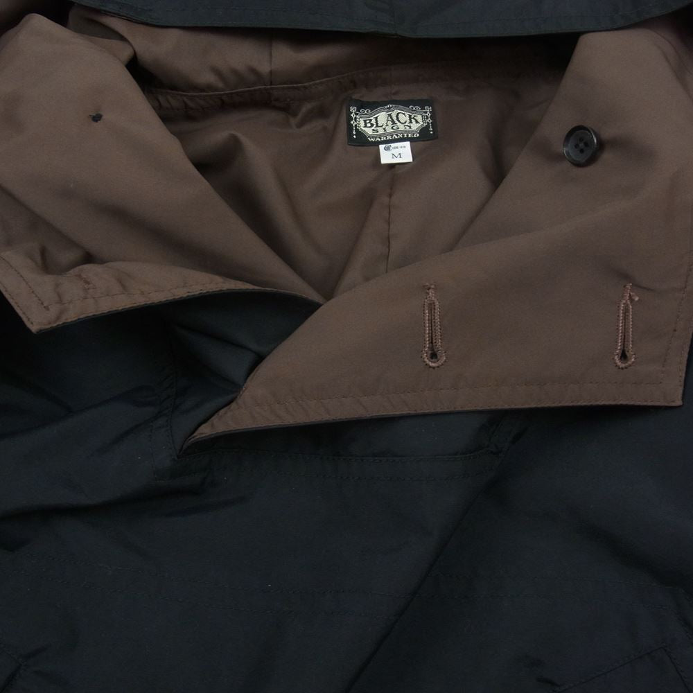 BLACK SIGN ブラックサイン Slicker Coat スリッカー コート アノラック パーカー ジャケット ブラック系 M【中古】
