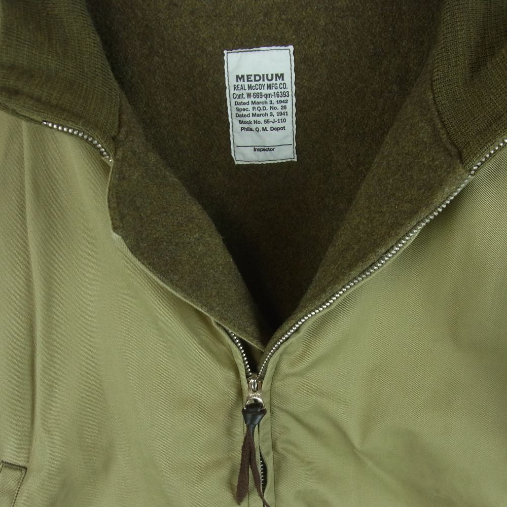 The REAL McCOY'S ザリアルマッコイズ MJ16104 JACKET COMBAT WINTER REAL McCOY MFG CO 221 タンカース ジャケット カーキ系【中古】