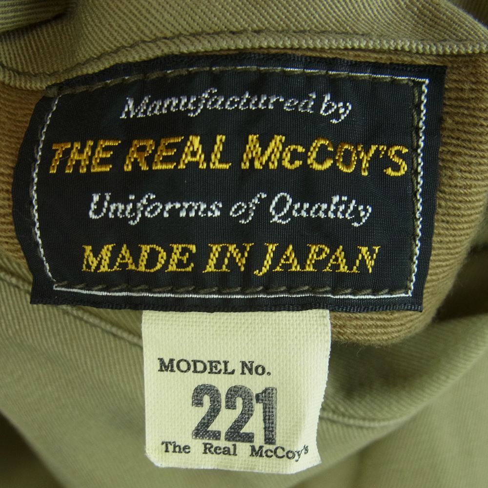 The REAL McCOY'S ザリアルマッコイズ MJ16104 JACKET COMBAT WINTER REAL McCOY MFG CO 221 タンカース ジャケット カーキ系【中古】