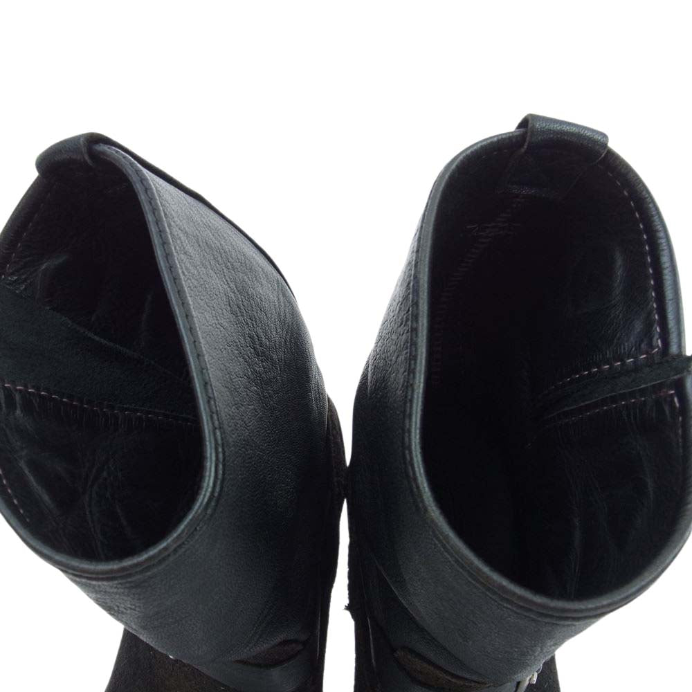 WESCO ウエスコ CUSTOM BOSS ダブルベルト スエード × ゴートスキン カスタム ボス エンジニア ブーツ ブラック系 US9E【中古】