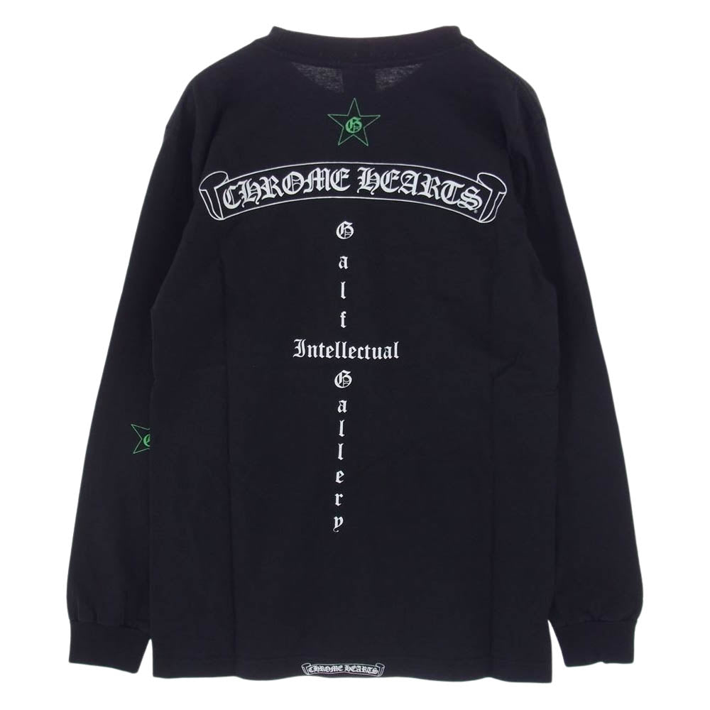 CHROME HEARTS クロムハーツ（原本無） GALF プリント 長袖 Tシャツ ブラック系 S【中古】