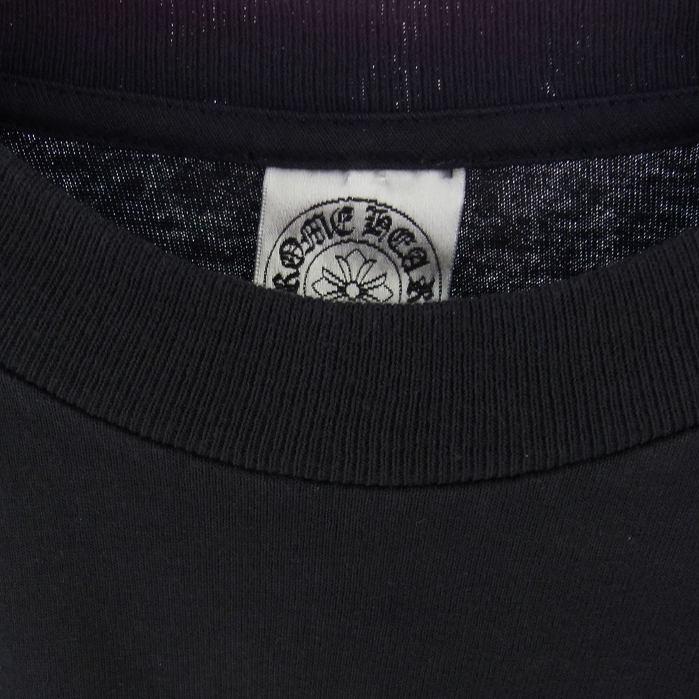 CHROME HEARTS クロムハーツ（原本無） GALF プリント 長袖 Tシャツ ブラック系 S【中古】