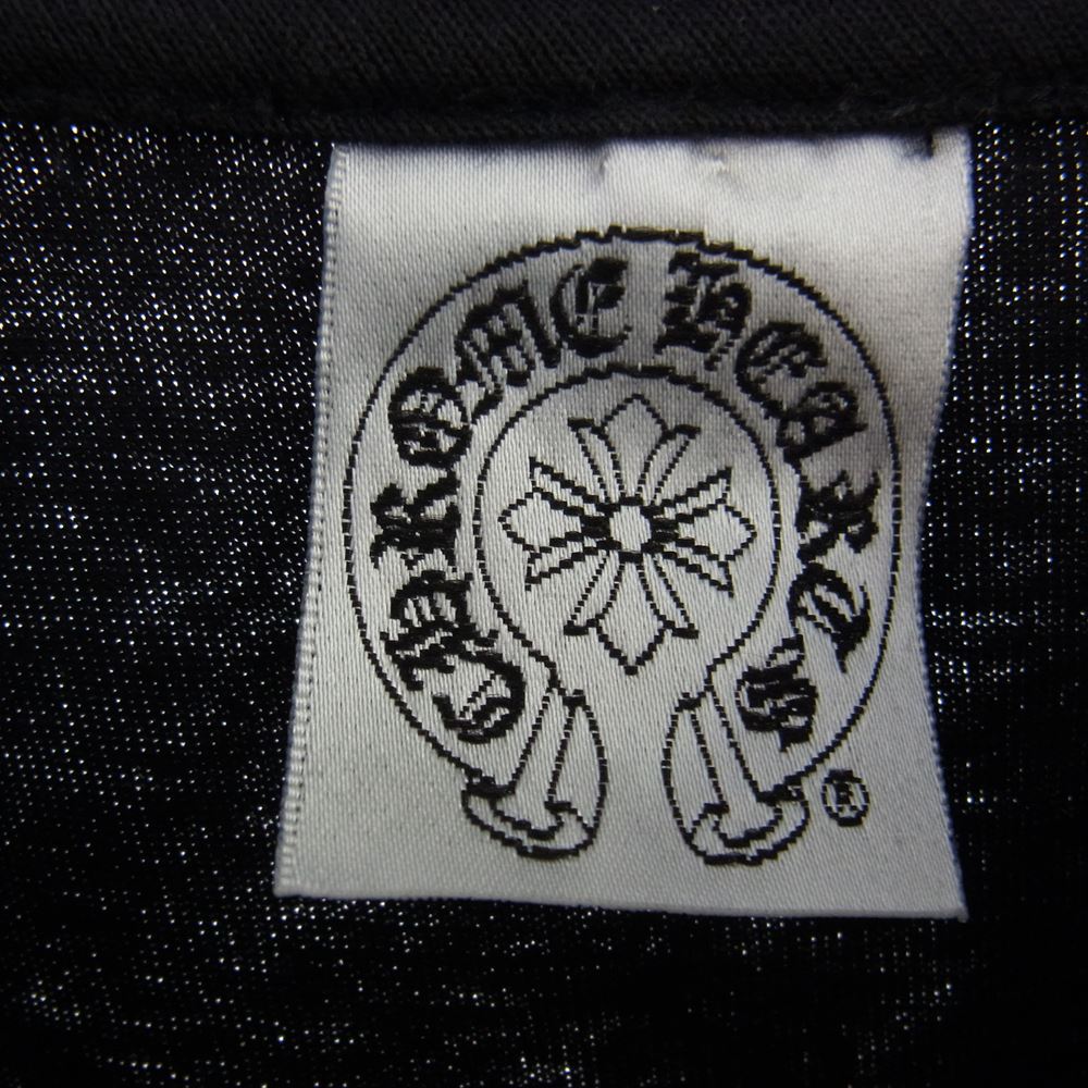 CHROME HEARTS クロムハーツ（原本無） GALF プリント 長袖 Tシャツ ブラック系 S【中古】