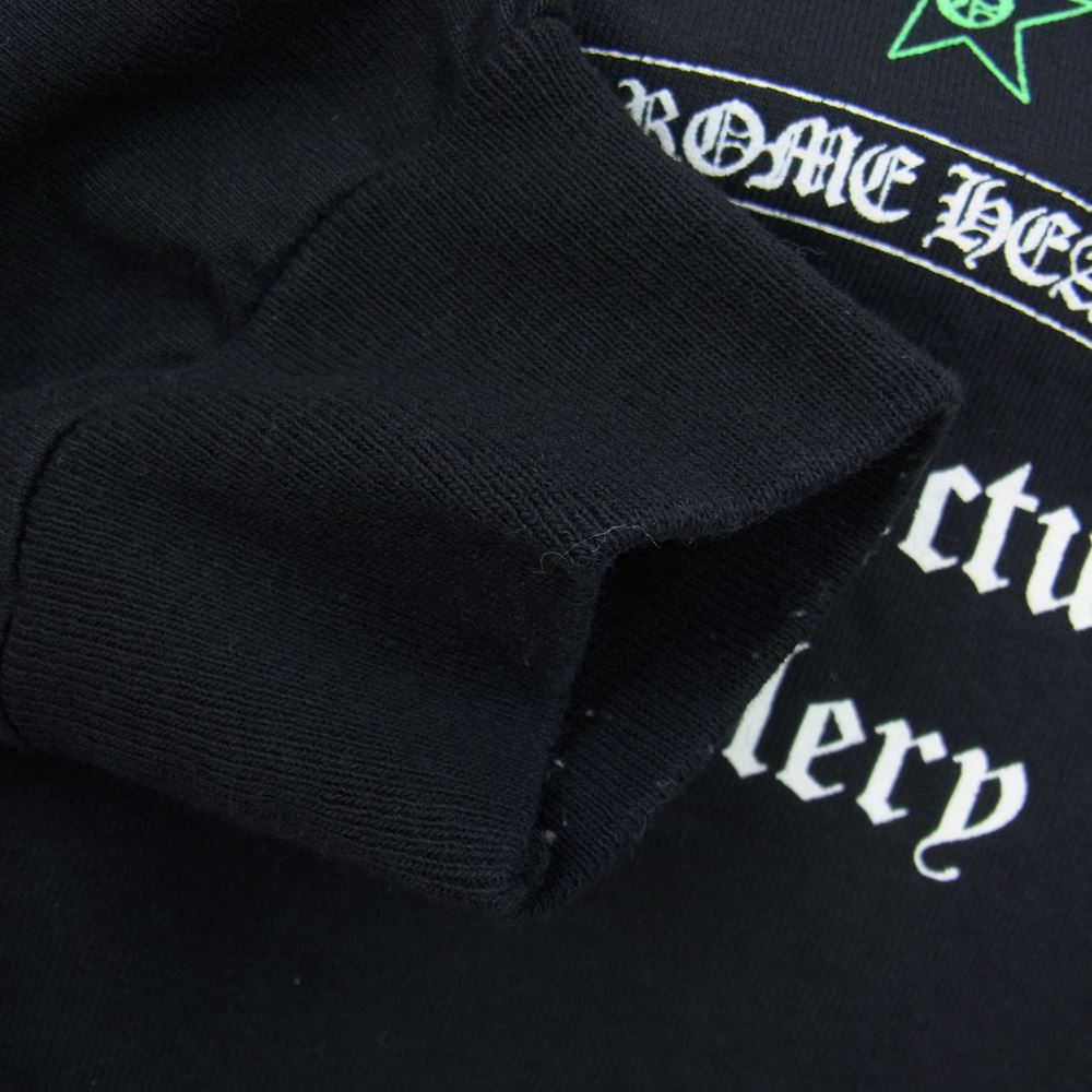 CHROME HEARTS クロムハーツ（原本無） GALF プリント 長袖 Tシャツ ブラック系 S【中古】