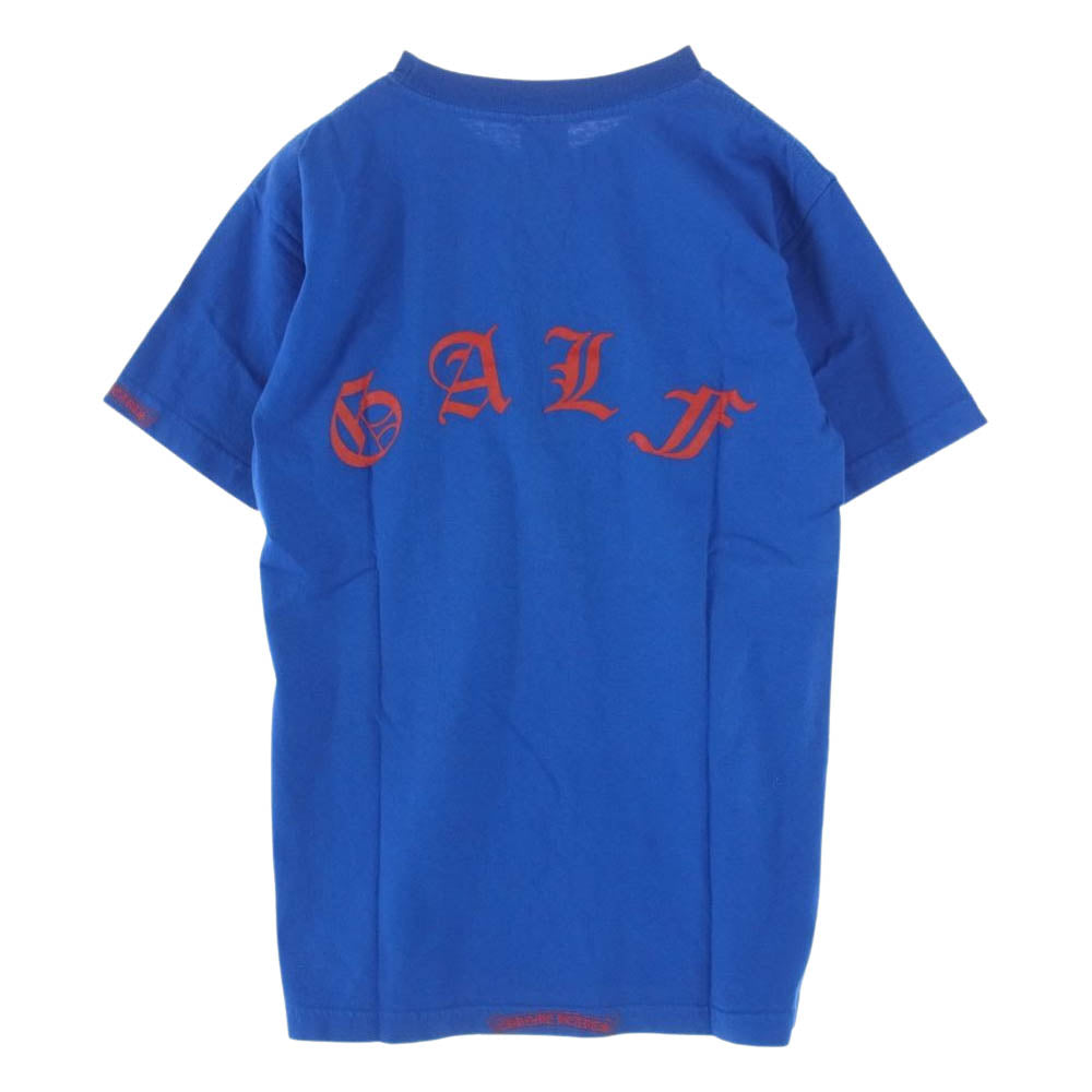 CHROME HEARTS クロムハーツ（原本無） GALF プリント ポケット付 Tシャツ ブルー系 S【中古】