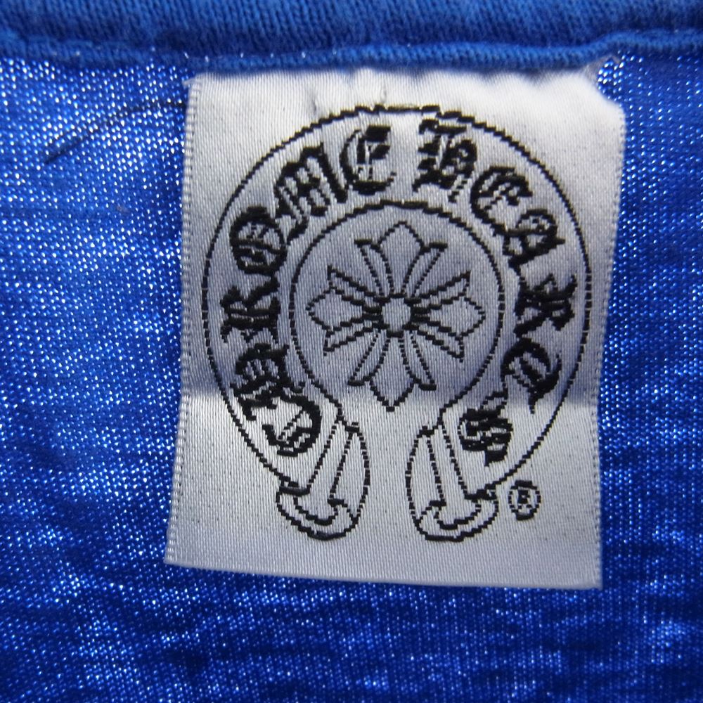 CHROME HEARTS クロムハーツ（原本無） GALF プリント ポケット付 Tシャツ ブルー系 S【中古】