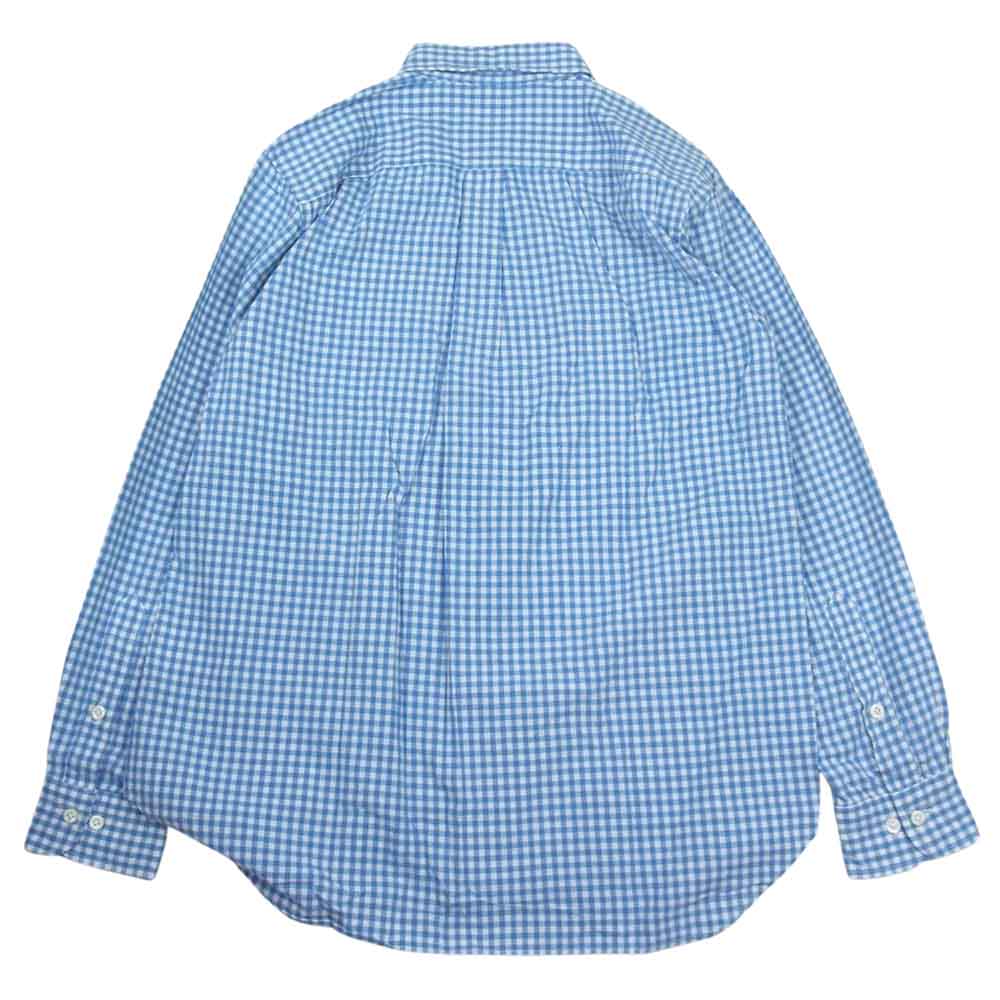 ティーエスエス ギンガム チェック BD シャツ ブルー系 2【中古】