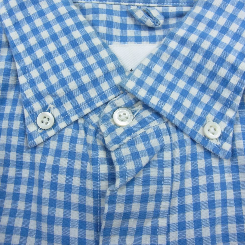 ティーエスエス ギンガム チェック BD シャツ ブルー系 2【中古】