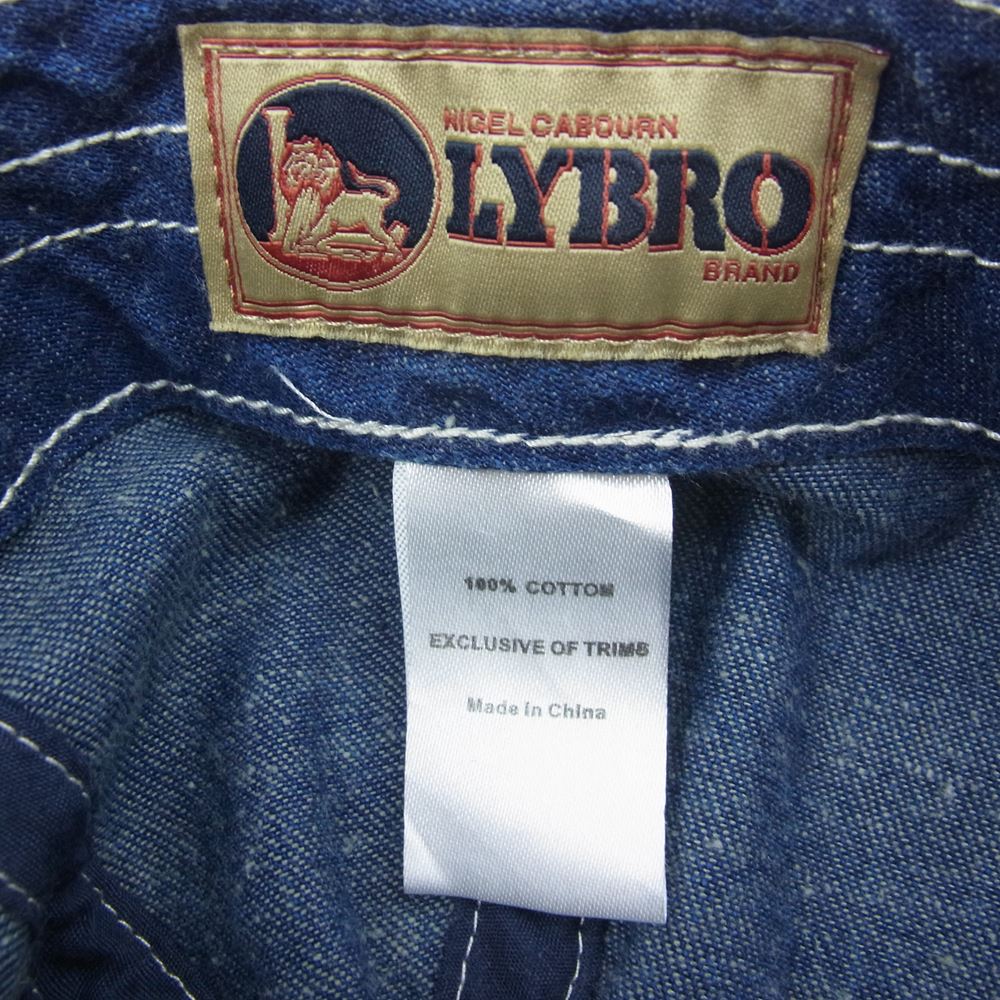 Nigel Cabourn ナイジェルケーボン LYBRO ライブロ メカニック キャップ 帽子 インディゴブルー系【中古】