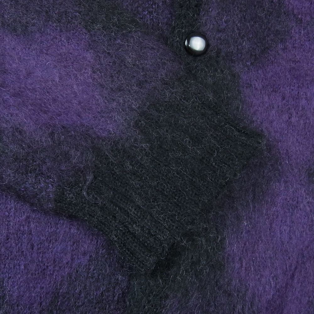 Needles ニードルス J0257 MOHAIR CARDIGAN - DIAMOND モヘヤ ニット カーディガン ブラック系 パープル系 S【中古】