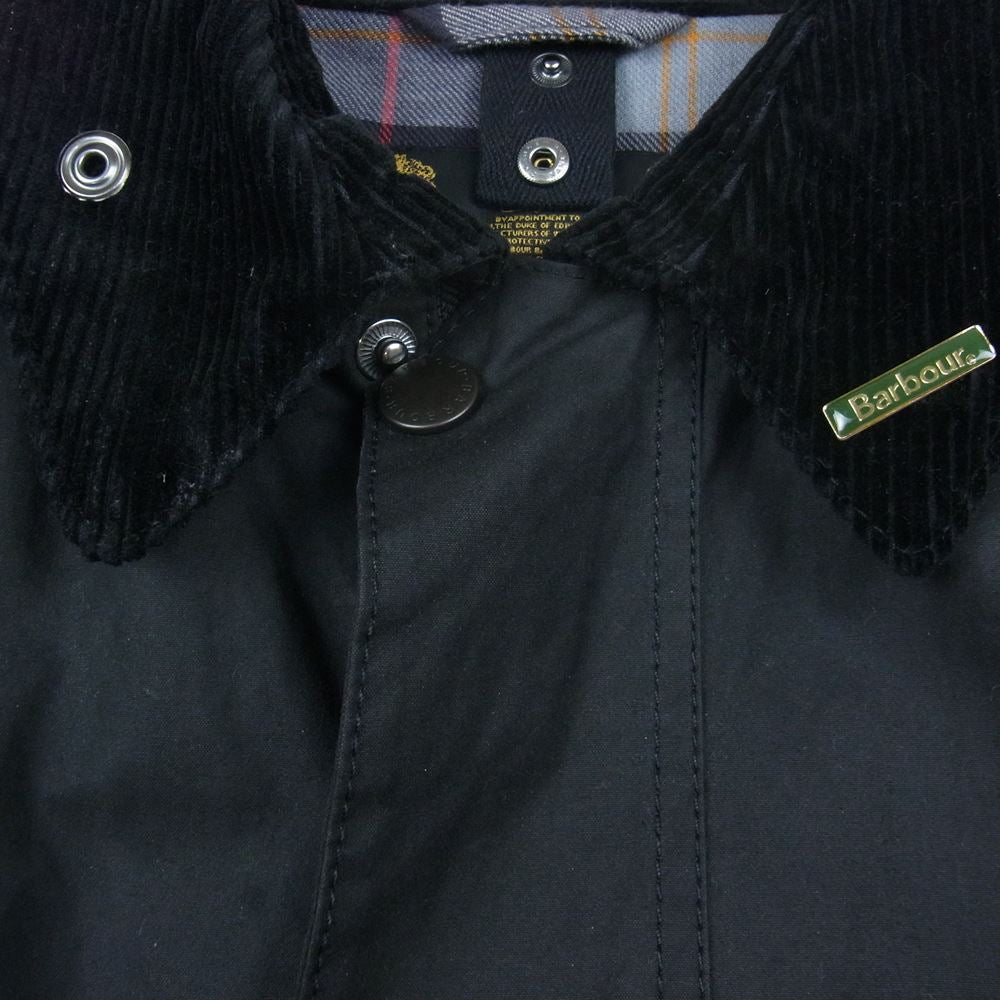 Barbour バブアー 1502366 英国製 BEDALE SL ビデイル スリムフィット  ブラック系【中古】