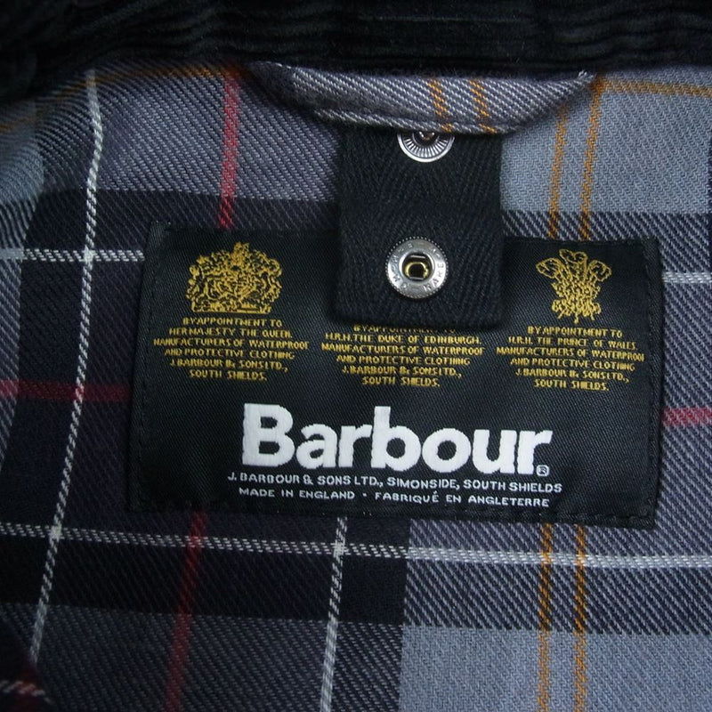 Barbour バブアー 1502366 英国製 BEDALE SL ビデイル スリムフィット  ブラック系【中古】