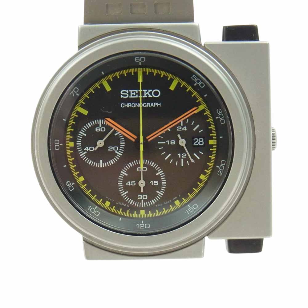 SEIKO セイコー SCED035  Giugiaro Design Alien Ripley ジウジアーロ エイリアンモデル クオーツ 腕時計 シルバー系 グレー系【中古】