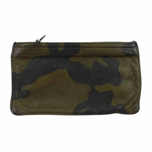 CHROME HEARTS クロムハーツ（原本無） ZPR CHNG PURSE CAMO ダガー ジップ チェンジパース 小銭入れ コインケース カーキ系 ブラック系【中古】