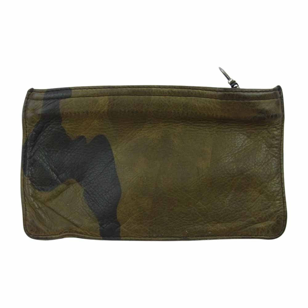 CHROME HEARTS クロムハーツ（原本無） ZPR CHNG PURSE CAMO ダガー ジップ チェンジパース 小銭入れ コインケース カーキ系 ブラック系【中古】