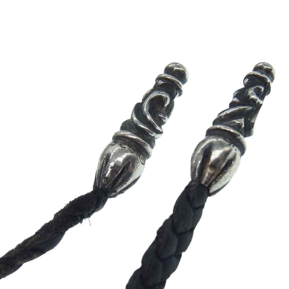 CHROME HEARTS クロムハーツ（原本無） VULCAN CROSS バルカンクロス ラージ レザーブレード シルバー ネックレス【中古】