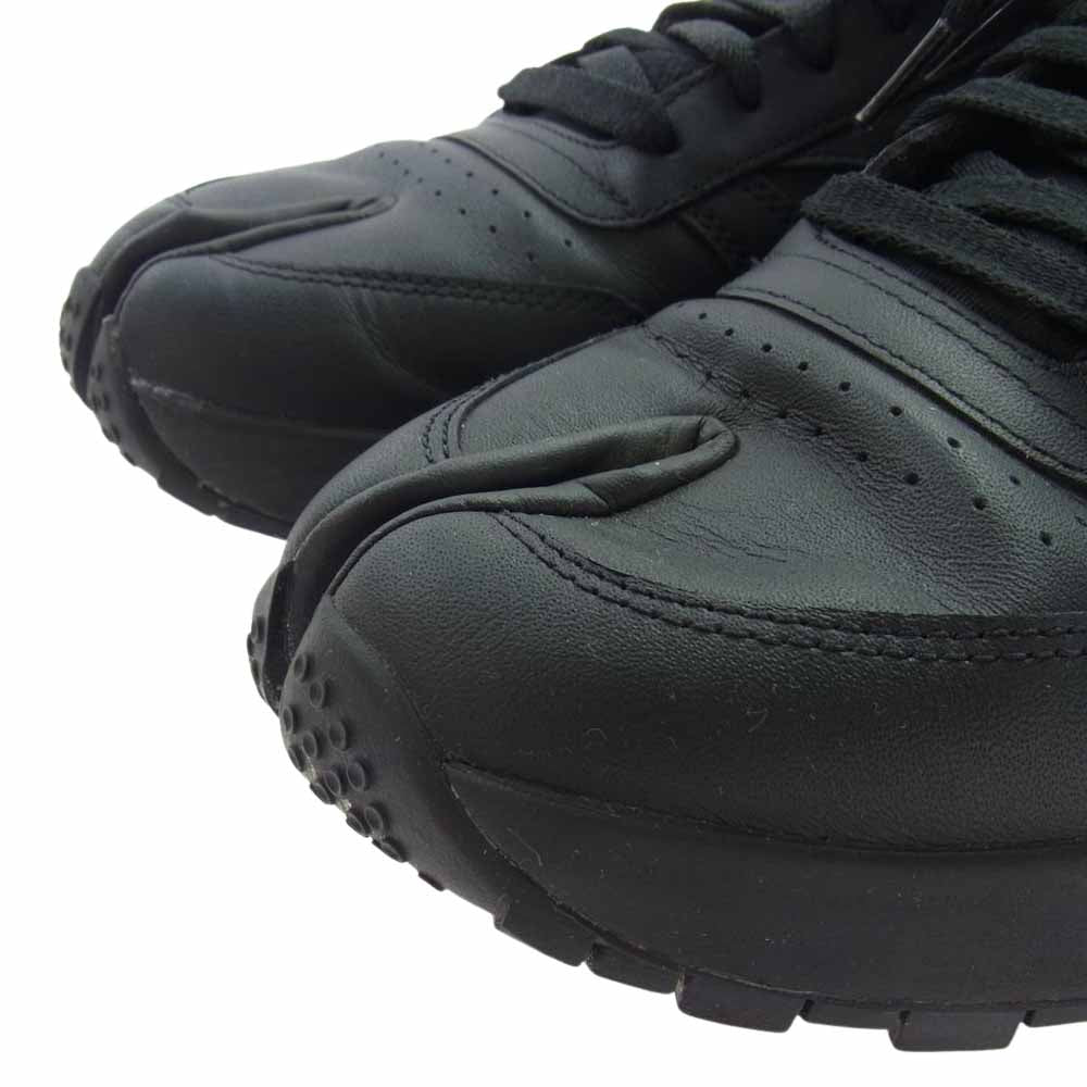 MAISON MARGIELA メゾンマルジェラ S57WS0406 × REEBOK リーボック Classic Leather Tabi Shoes クラシック レザー 足袋 タビ シューズ スニーカー ブラック系 29cm【中古】