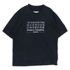 MAISON MARGIELA メゾンマルジェラ 20SS S30GC0696  国内正規品 オーバーサイズ カレンダー ロゴ 半袖 Tシャツ ブラック ブラック系 44【美品】【中古】