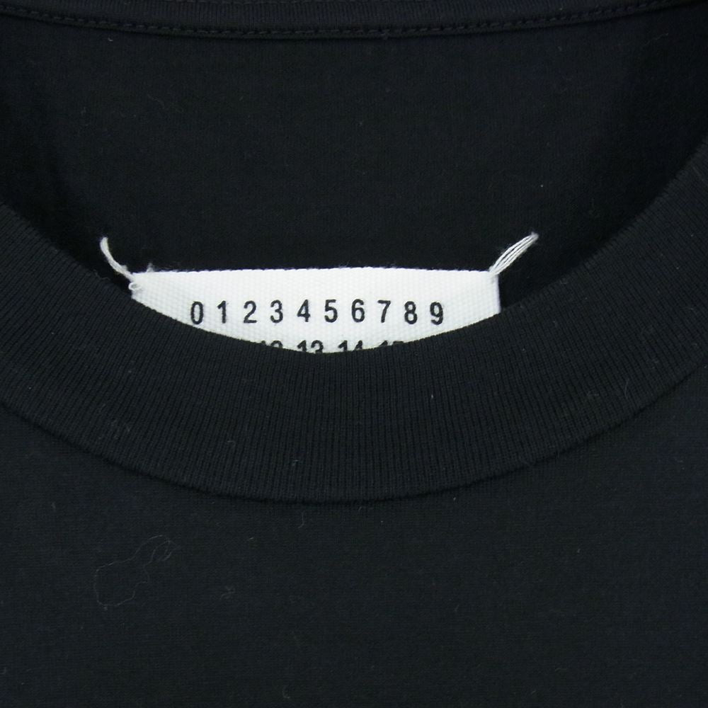 MAISON MARGIELA メゾンマルジェラ 20SS S30GC0696  国内正規品 オーバーサイズ カレンダー ロゴ 半袖 Tシャツ ブラック ブラック系 44【美品】【中古】