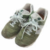 NEW BALANCE ニューバランス USA製 M1400MG GREEN SUEDE スニーカー ランニング シューズ カーキ系 25.0㎝【中古】