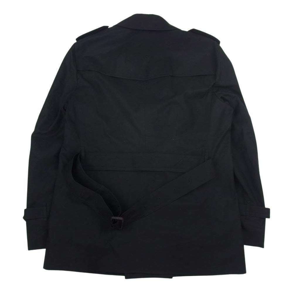 THE FLAT HEAD ザフラットヘッド ライナー付き ショート トレンチ コート ブラック系 L【中古】