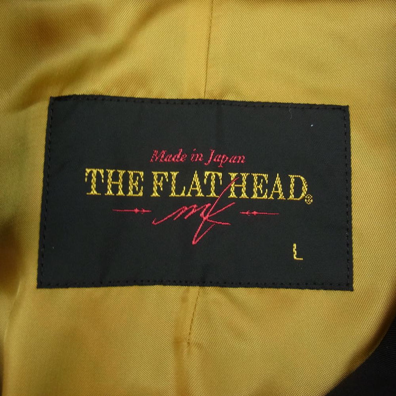 THE FLAT HEAD ザフラットヘッド ライナー付き ショート トレンチ コート ブラック系 L【中古】