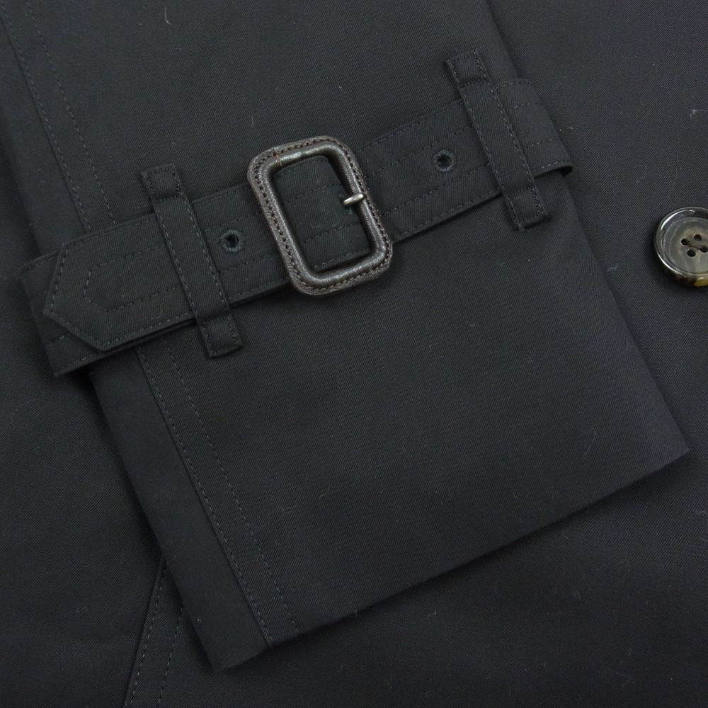 THE FLAT HEAD ザフラットヘッド ライナー付き ショート トレンチ コート ブラック系 L【中古】