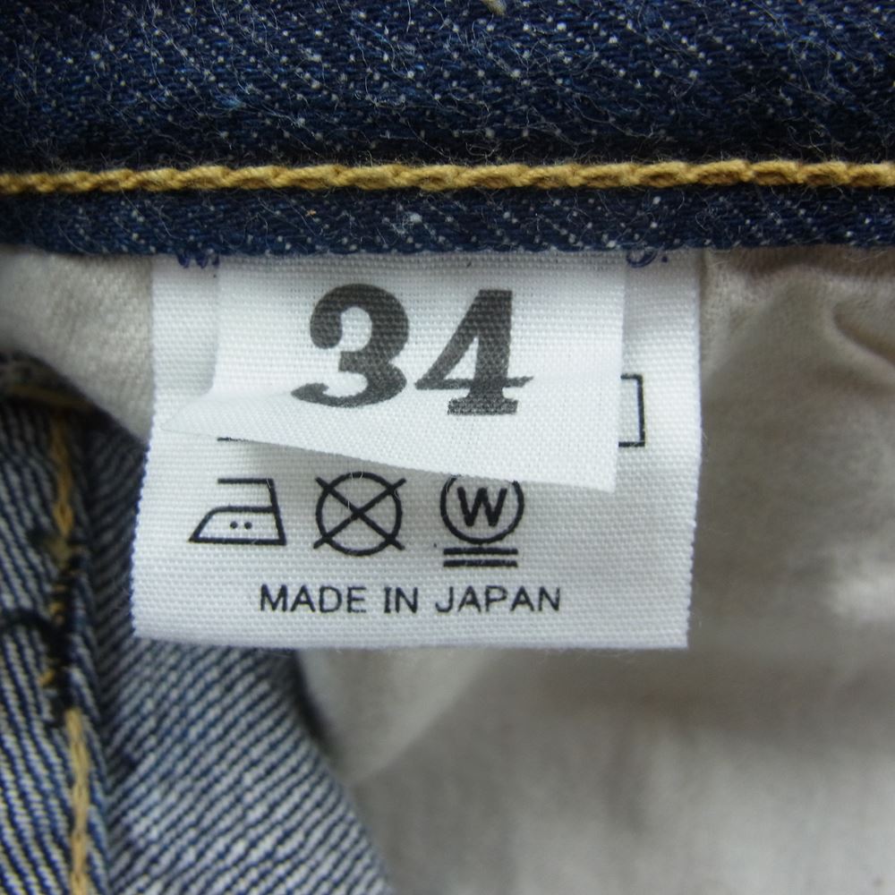 WAREHOUSE ウエアハウス S1000XX Dead Stock Blue デット ストック ブルー 大戦モデル デニム パンツ インディゴブルー系 34【中古】