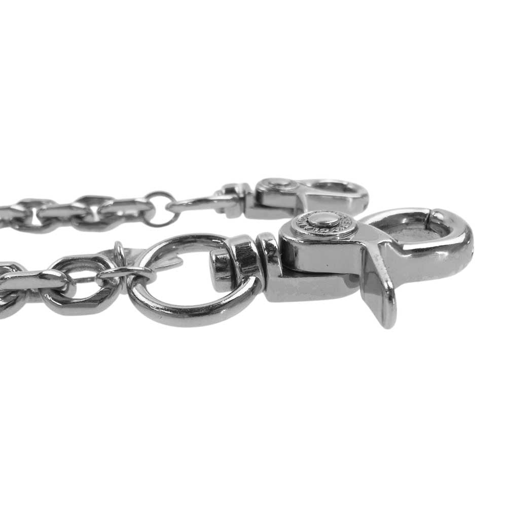 HYSTERIC GLAMOUR ヒステリックグラマー WOMAN ON SKULL PICK ギターピック ウォレットチェーン シルバー系【中古】